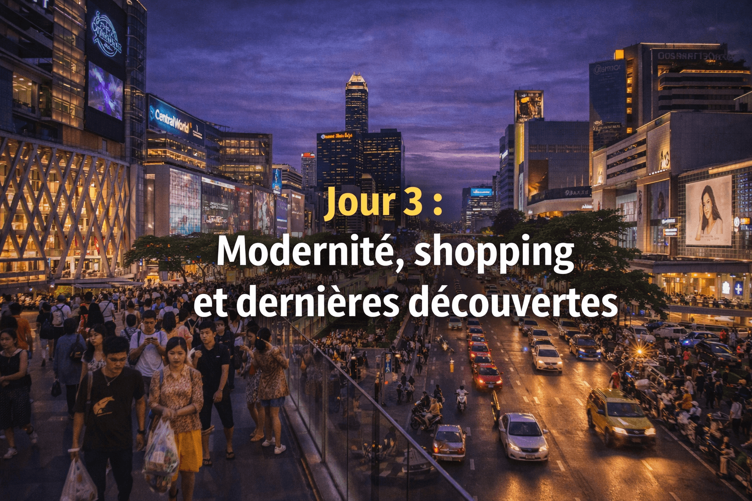 modernite et shopping à bangkok