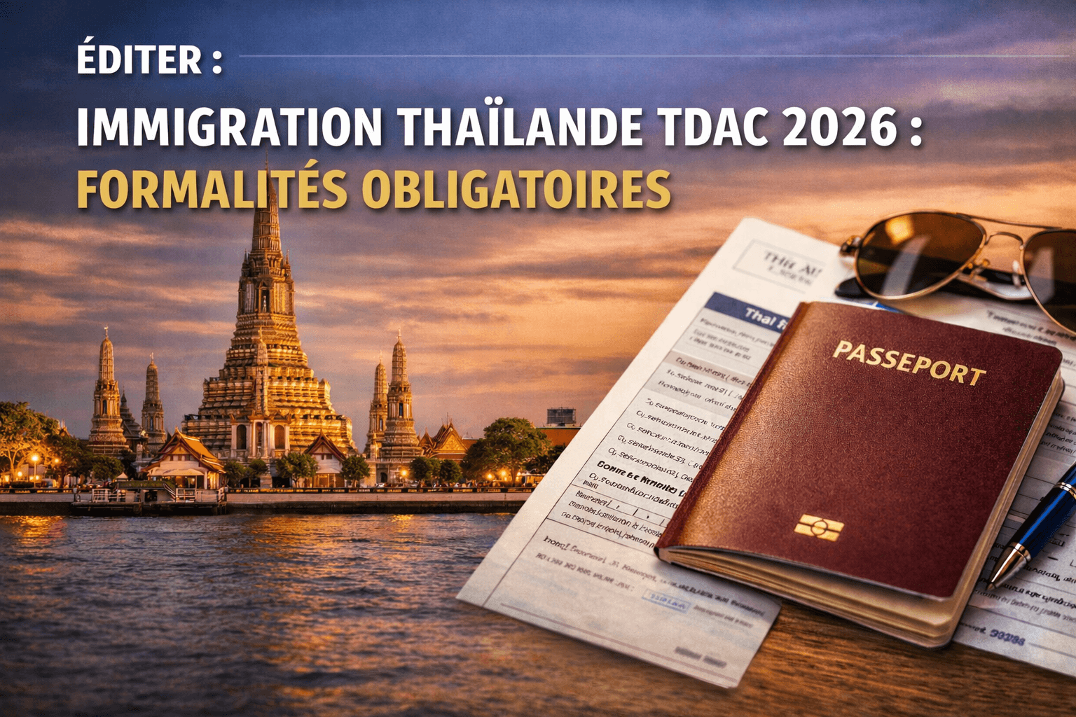 Immigration Thaïlande TDAC 2026 : Formalités Obligatoires