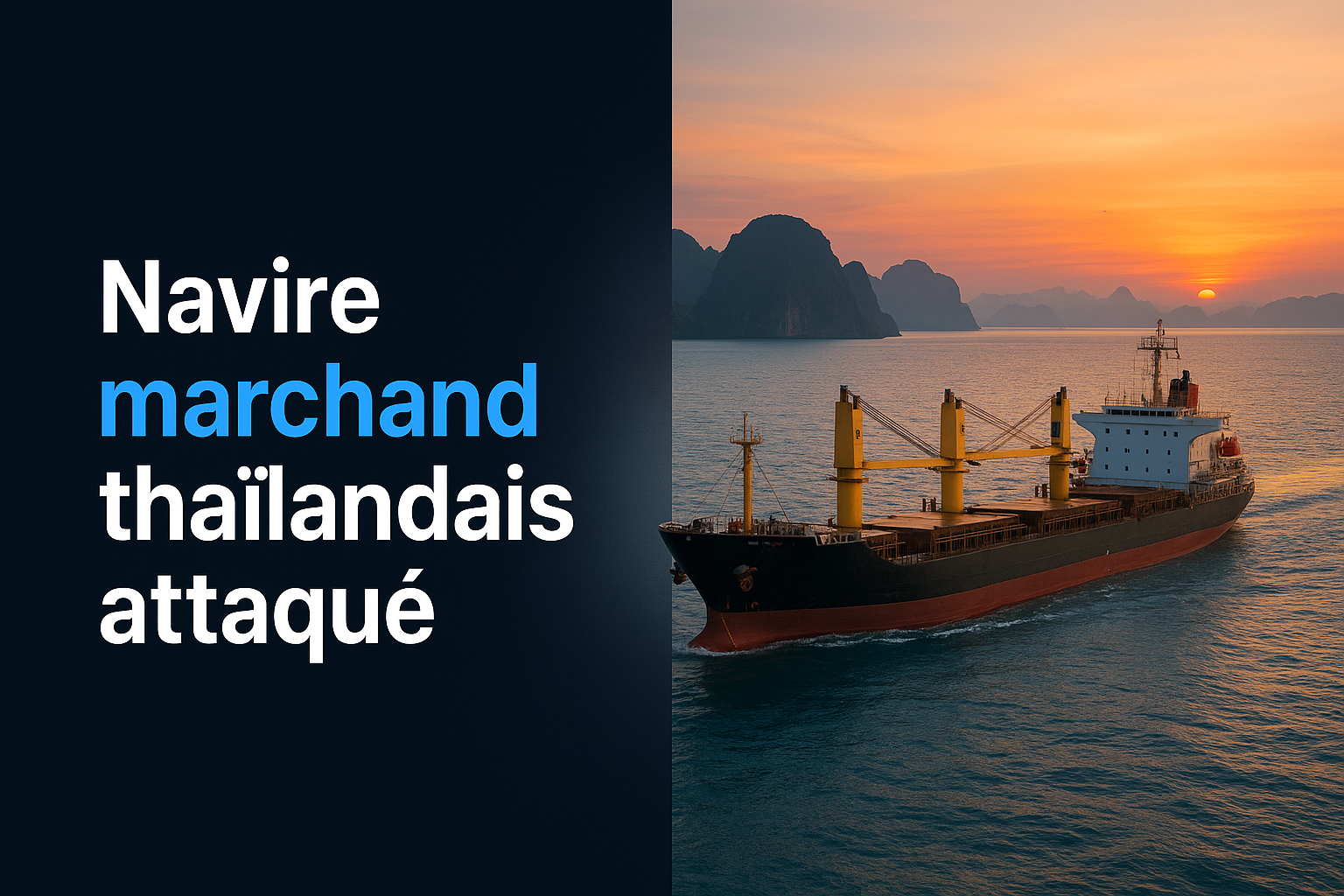 Navire marchand thaïlandais attaqué dans le détroit d'Ormuz : ce que les expatriés doivent savoir
