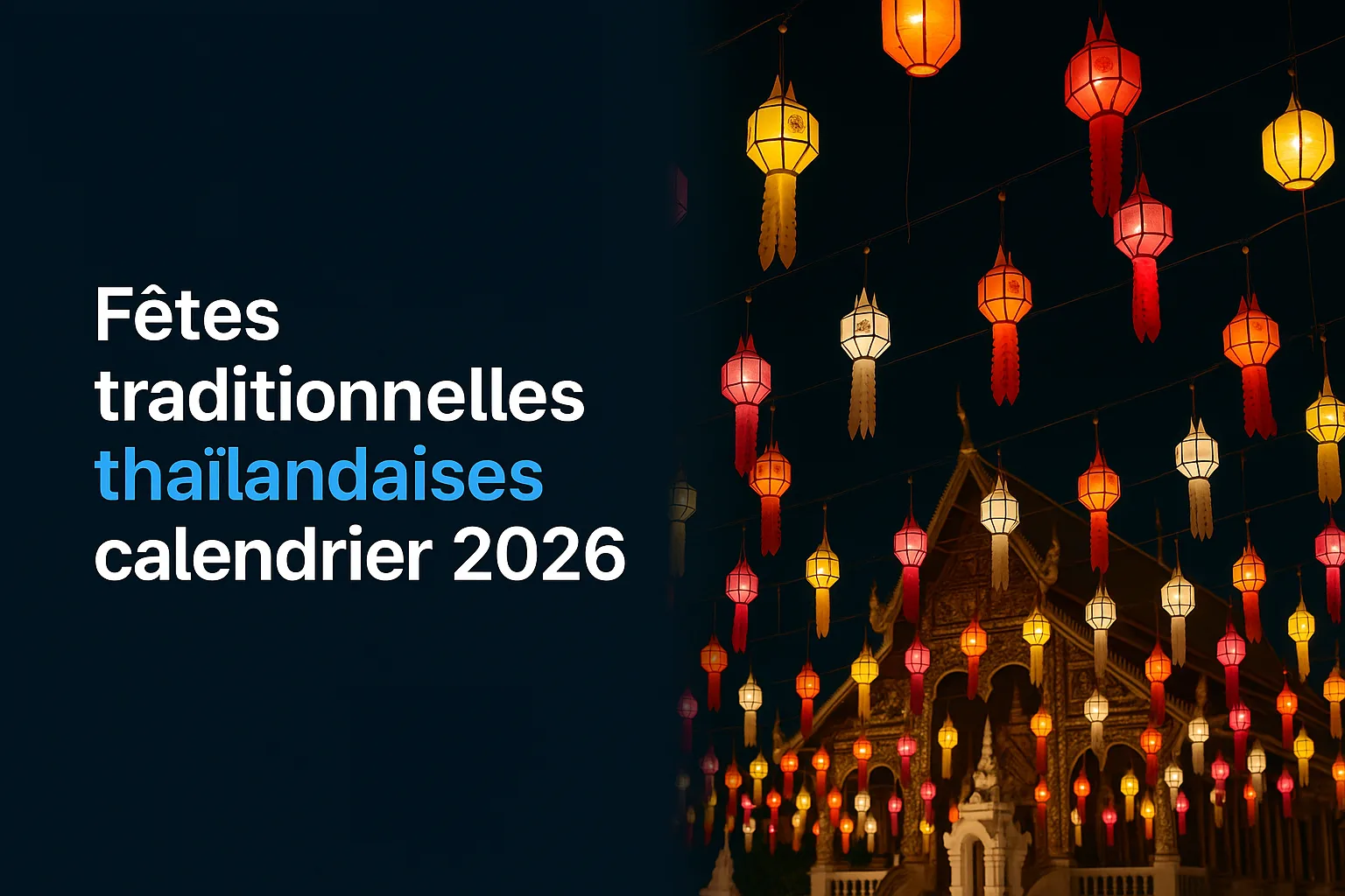 Fêtes traditionnelles thaïlandaises : calendrier 2026